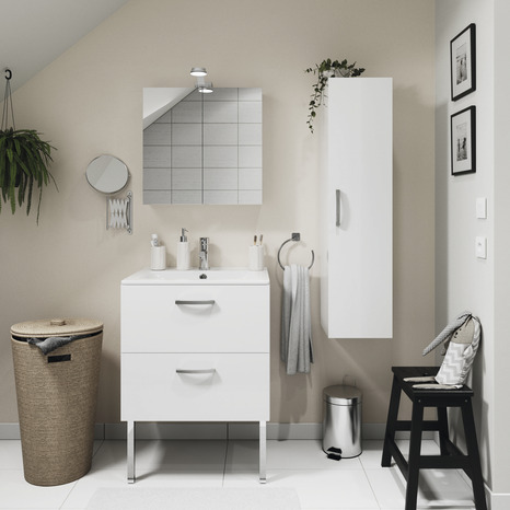 Armoire murale avec miroir Aruna H.54xL.55xP.14,6cm - Brico Dépôt