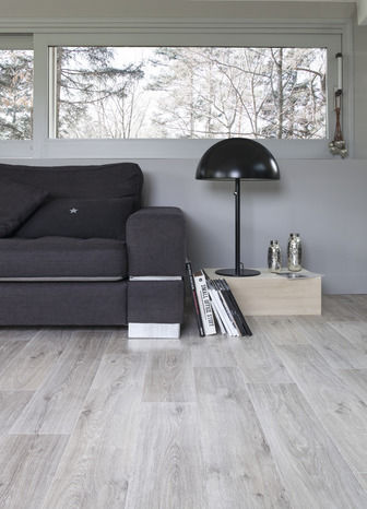 Lino sol PVC "Noma gris" 4m - Gerflor - Brico Dépôt