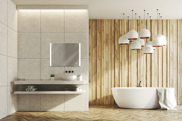 Miroir LED "Grant" - L. 80 x H. 60 cm - Brico Dépôt