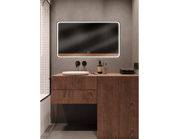 Miroir LED "Chicago" L. 120 x H. 70 cm - Brico Dépôt