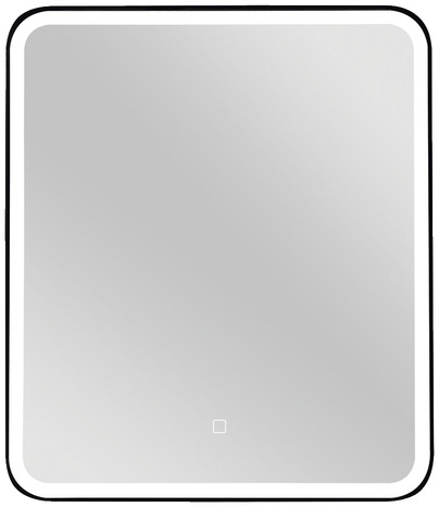 Miroir LED CHICAGO encadrement noir mat L. 60 x H. 70 cm - Brico Dépôt
