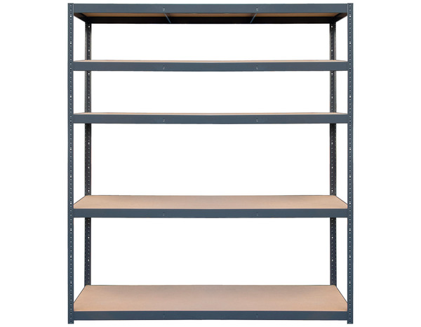 Etagère bois/métal - H. 179 x L. 120 x P. 40 cm. - Brico Dépôt