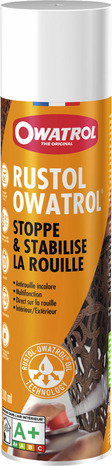 Antirouille additif pour surfaces intérieures et extérieures, aérosol de 300 ml - Rustol - Brico Dépôt