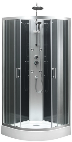 Cabine de douche hydromassante "Onega" L. 85 x l. 85 x H. 225 cm - GoodHome - Brico Dépôt