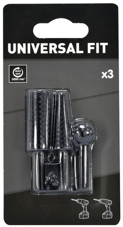 Set 3 fraises bois compatible avec perceuse électrique - Universal - Brico Dépôt