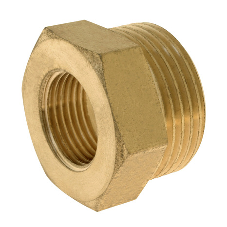 Réduction laiton Mâle 20/27 (3/4") - Femelle 12/17 (3/8") - Somatherm - Brico Dépôt