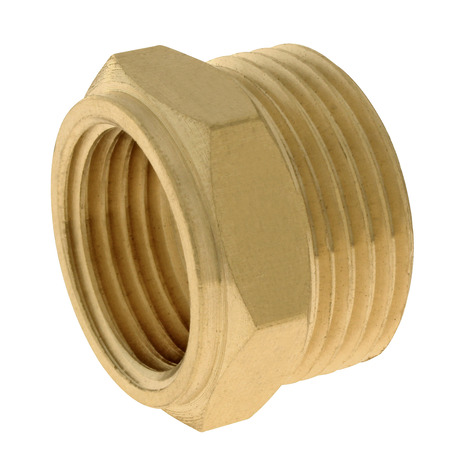 Réduction laiton Mâle 20/27 (3/4") - Femelle 15/21 (1/2") - Somatherm - Brico Dépôt