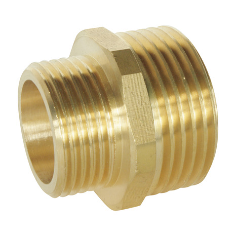 Lot de 2 mamelons réduit laiton Mâle 26/34 (1") - Mâle 20/27 (3/4") - Somatherm - Brico Dépôt