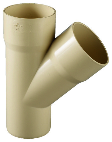 Té en PVC Dév. 16 mm avec courbure à 45 ° gris - Brico Dépôt