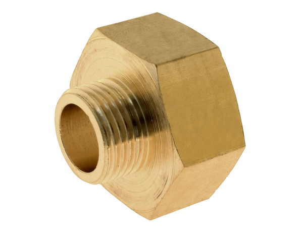 Lot de 2 réductions laiton Femelle 20/27 (3/4") - Mâle 12/17 (3/8") - Somatherm - Brico Dépôt