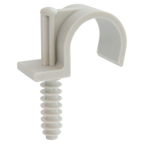 Lot de 15 colliers de fixation simple pour tube ou gaine Ø25 mm - Somatherm - Brico Dépôt