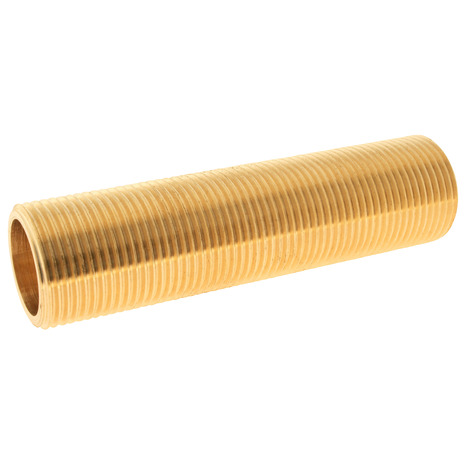 Lot de 2 tubes fileté laiton 10cm - double Mâle 20/27 (3/4") - Somatherm - Brico Dépôt