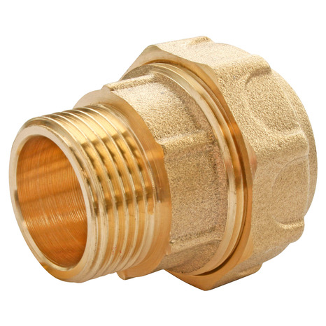 Raccord laiton droit pour PE Ø20 - Mâle 15/21 (1/2") - Somatherm - Brico Dépôt
