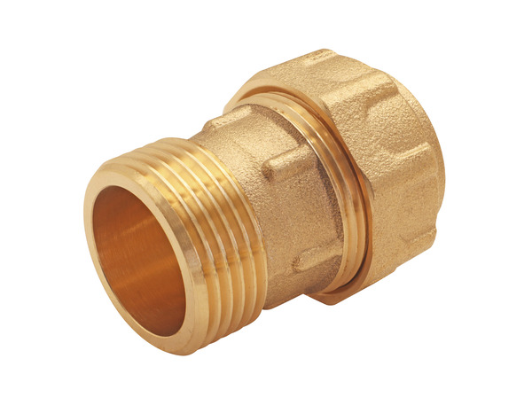 Raccord laiton droit pour PE Ø20 - Mâle 20/27 (3/4") - Somatherm - Brico Dépôt