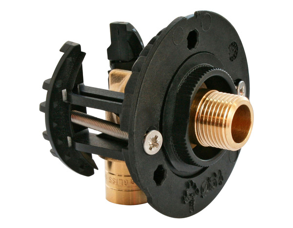 Fixation pour robinetterie de WC pour PER Ø12 raccord à glissement sortie mâle 12/17 (3/8") - Somatherm - Brico Dépôt