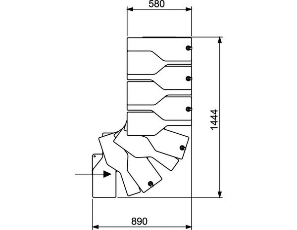 Escalier modulaire Hauteur par marche réglable : 18,5 - 23 cm. - Brico Dépôt