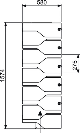 Escalier modulaire Hauteur par marche réglable : 18,5 - 23 cm. - Brico Dépôt
