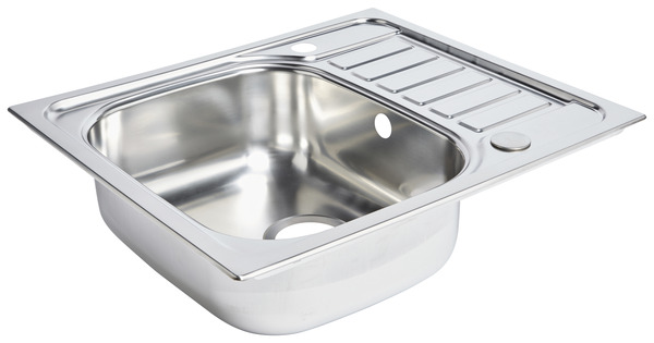 Évier inox "sagan" - 1 cuve - Cooke and Lewis - Brico Dépôt