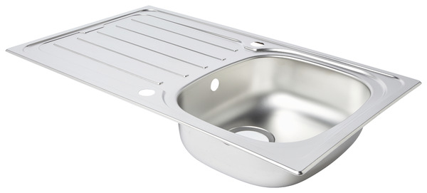 Évier inox nid d'abeille " nakaya" - 1 cuve - Cooke and Lewis - Brico Dépôt