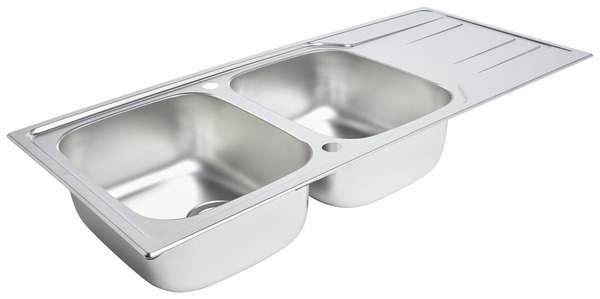 Évier inox "lyell" inox - 2 cuves - Cooke and Lewis - Brico Dépôt