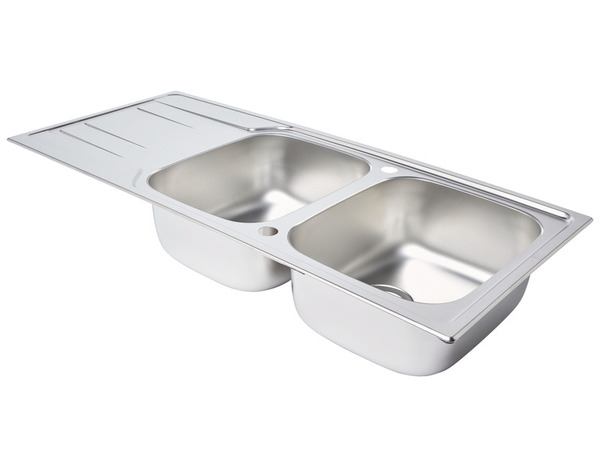 Évier inox "lyell" inox - 2 cuves - Cooke and Lewis - Brico Dépôt