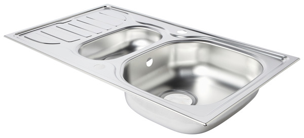 Évier de cuisine inox "turing" - 1,5 cuve - Brico Dépôt