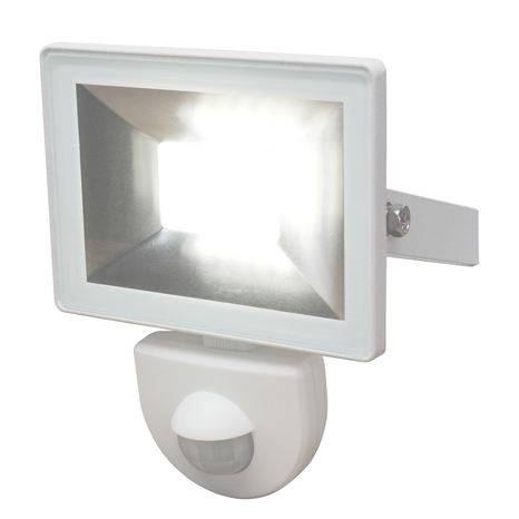 Projecteur "Weyburn" 10w bl à détecteur 800 lm - Blanc - Brico Dépôt