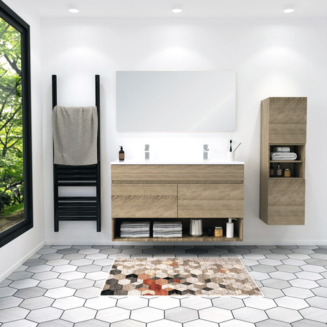 Colonne "Alba" imitation bois H. 120 cm - Brico Dépôt