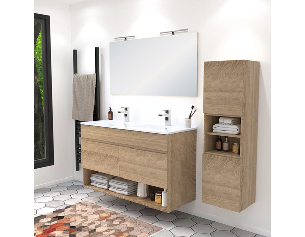 Colonne "Alba" imitation bois H. 120 cm - Brico Dépôt