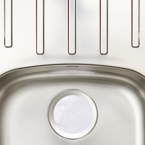 Évier inox nid d'abeille " nakaya" - 1 cuve - Cooke and Lewis - Brico Dépôt