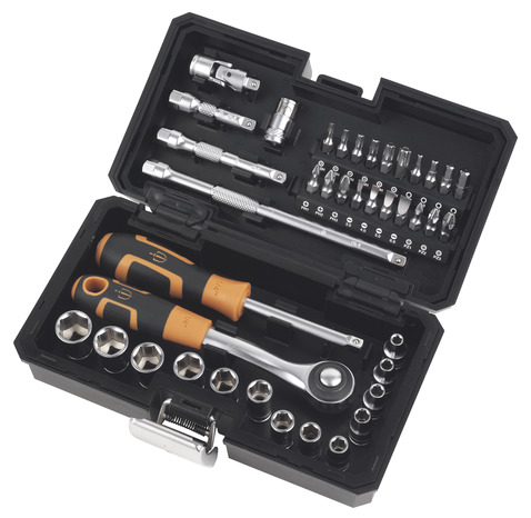 Coffret à douilles 1/4" - 40 pièces - MAGNUSSON - Brico Dépôt