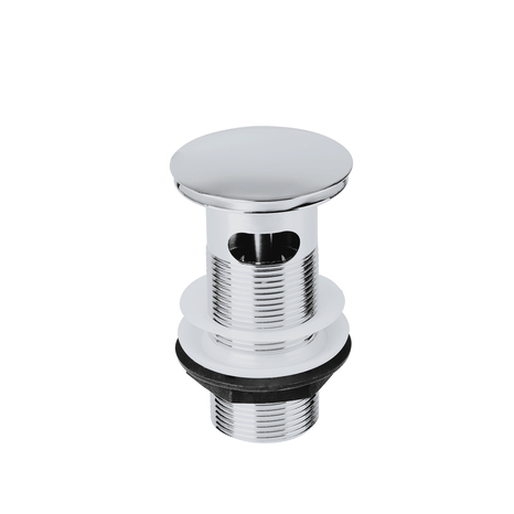 Bonde chromée quick-clac avec trop-plein - Ø 100 mm - Brico Dépôt