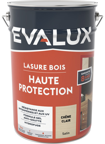 Lasure chêne clair - 5 L - satin - Evalux - Brico Dépôt