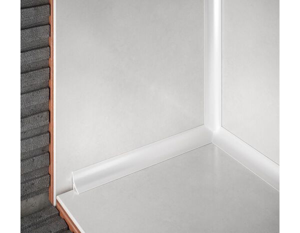 Profile d'angle rentrant pvc 2,50 m x 9 mm - blanc - Brenner - Brico Dépôt