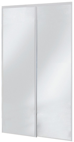 Lot de 2 portes de placard coulissantes miroir H. 250 x L. 120 cm - Cooke and Lewis - Brico Dépôt