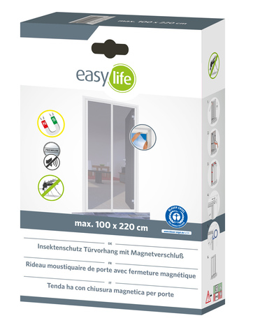 Moustiquaire rideau blanche de porte - L. 100 x H. 220 cm.  - Brico Dépôt