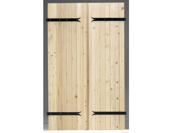 Volet sapin 2 vantaux 145x140 Ép. 27mm - Brico Dépôt