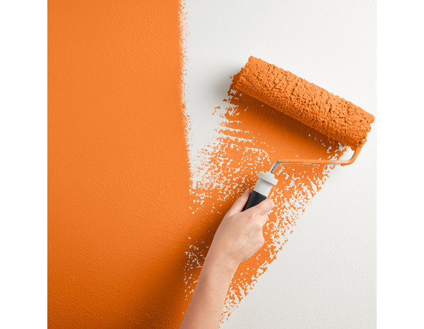 Peinture mur intérieur Satin 0,75 L Orange confite - Evalux - Brico Dépôt
