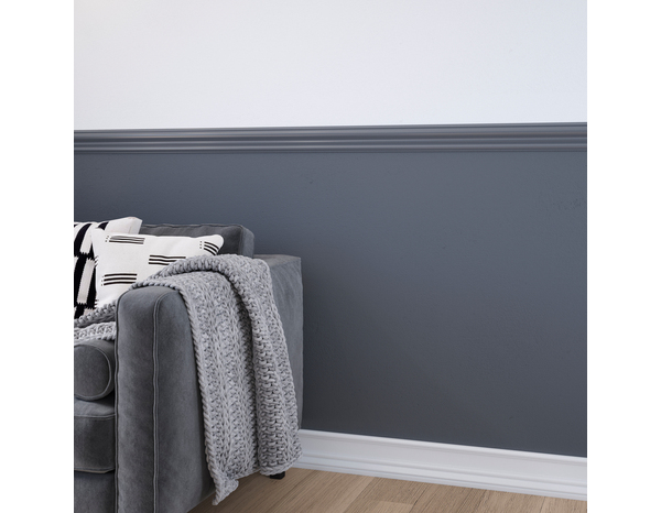 Peinture mur intérieur 2 en 1 Satin 2,5 L Gris ardoise - Evalux - Brico Dépôt