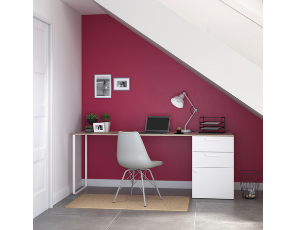 Peinture mur intérieur Satin 2,5 L Rose fuchsia - Evalux - Brico Dépôt