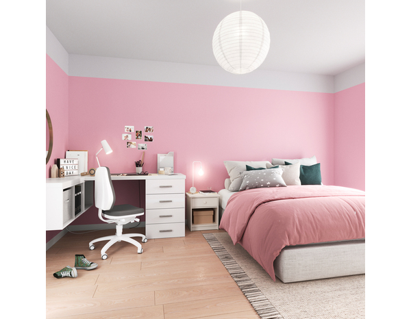 Peinture mur intérieur Mat 0,75 L Rose bonbon - Evalux - Brico Dépôt