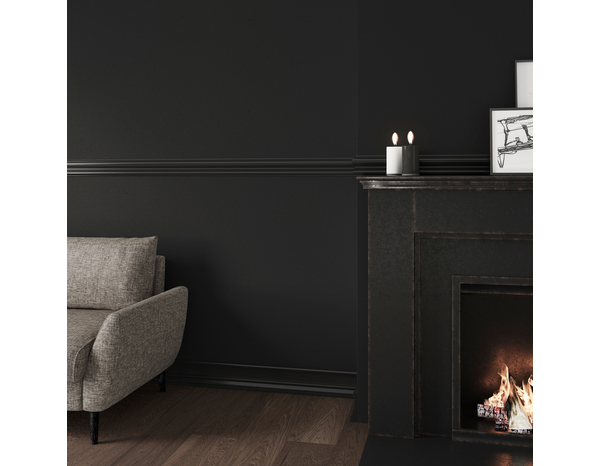 Peinture mur intérieur 2 en 1 Satin 2,5 L Noir - Evalux - Brico Dépôt