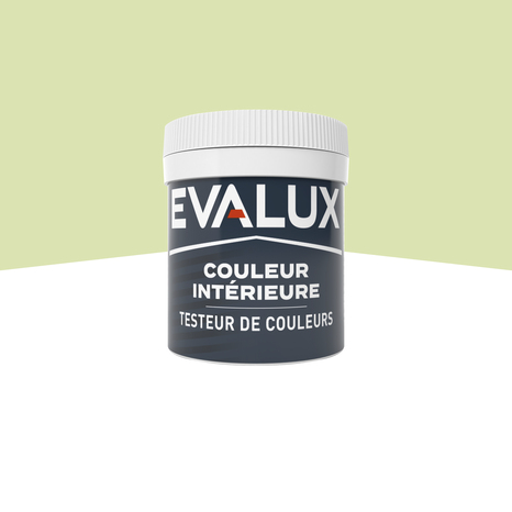 Testeur Peinture mur intérieur Mat 0,05 L Vert tilleul - Evalux - Brico Dépôt