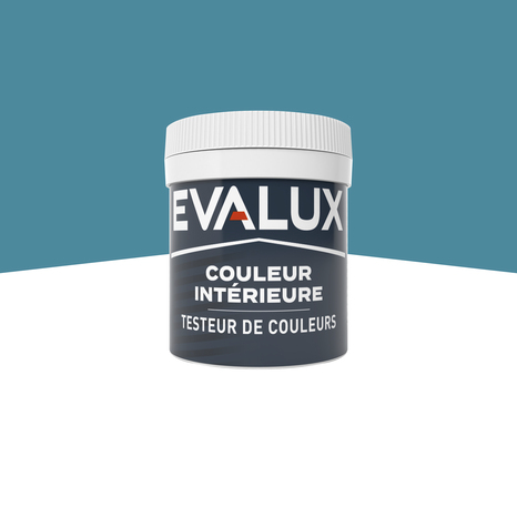 Testeur Peinture mur intérieur Mat 0,05 L Bleu turquoise - Evalux - Brico Dépôt