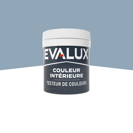 Testeur Peinture mur intérieur Mat 0,05 L Bleu Gris - Evalux - Brico Dépôt