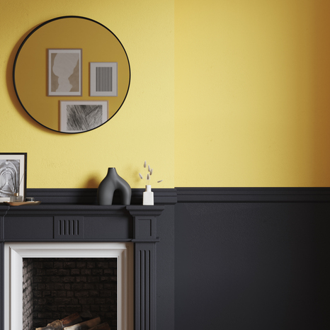 Peinture mur intérieur Mat 2,5 L Jaune d'or - Evalux - Brico Dépôt