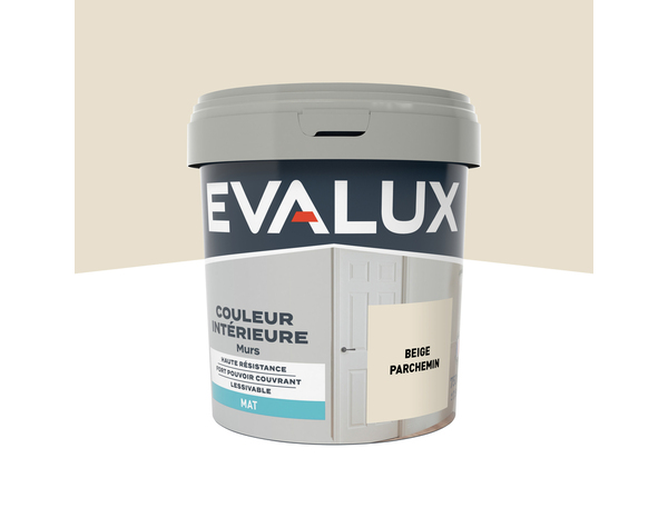 Peinture mur intérieur Mat 0,75 L Beige parchemin - Evalux - Brico Dépôt