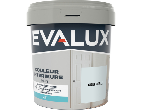 Peinture mur intérieur Mat 0,75 L Gris perle - Evalux - Brico Dépôt
