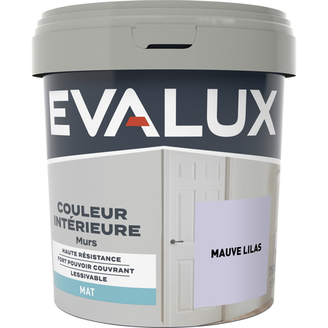 Peinture mur intérieur Mat 0,75 L Violet lilas - Evalux - Brico Dépôt