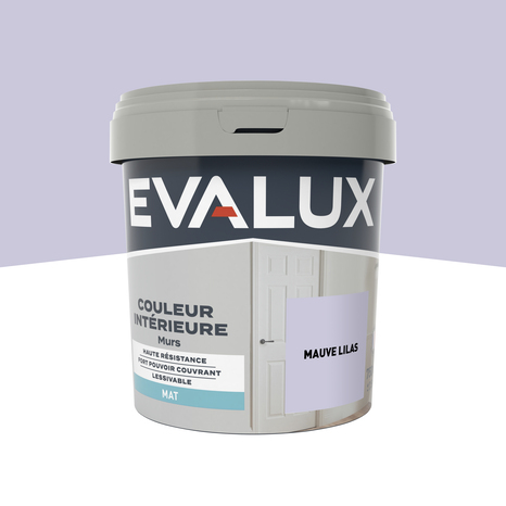 Peinture mur intérieur Mat 0,75 L Violet lilas - Evalux - Brico Dépôt
